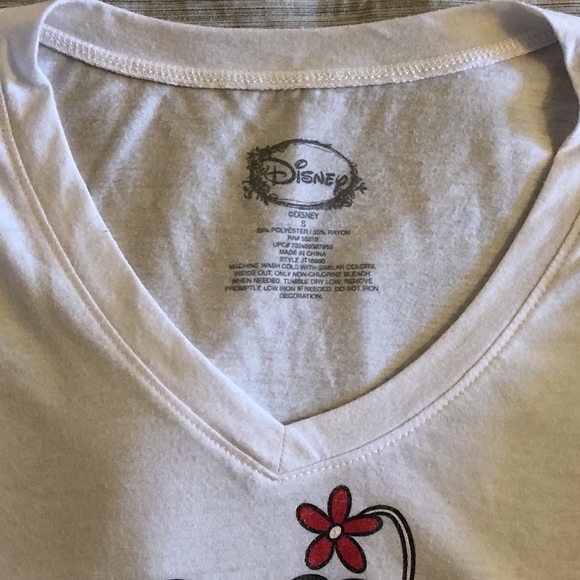 Disney's Mickey & Minnie - White T-shirt ((Small)) - Picture 4 of 5